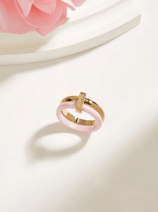 Elle CZ Chic Ring in 18k Gold Vermeil