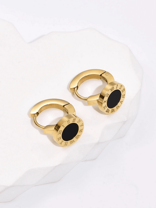 Elle Timeless Design Earrings in 18k PVD Gold Plated