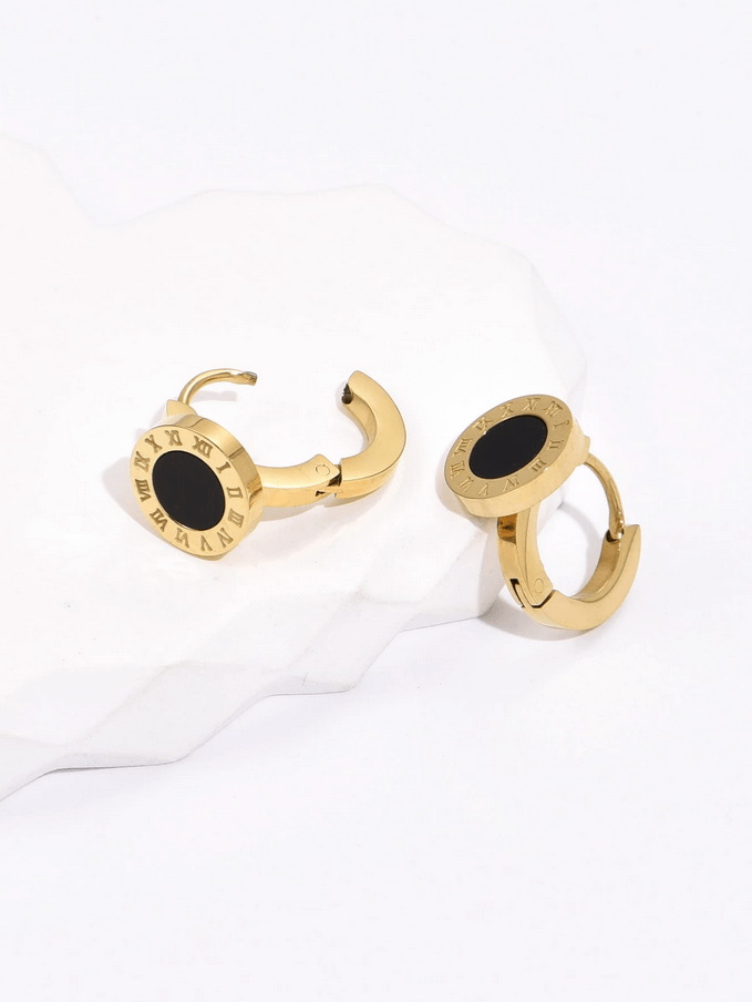 Elle Timeless Design Earrings in 18k PVD Gold Plated