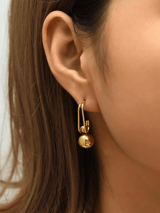 Elle Geo Earrings in 18k Gold Vermeil
