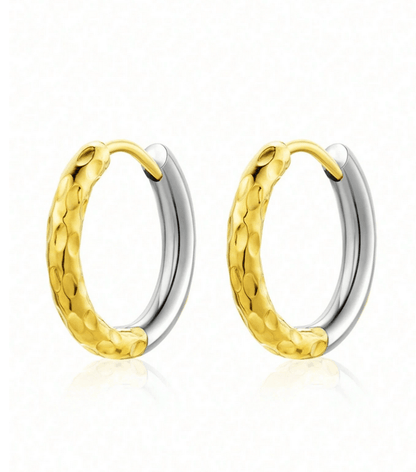 Elle 3 Pair Two-tone Earring Set in Vermeil Gold Plated
