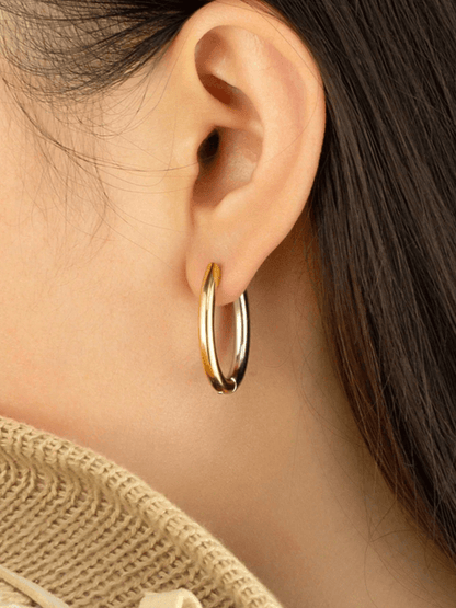 Elle 3 Pair Two-tone Earring Set in Vermeil Gold Plated