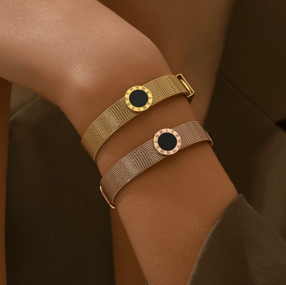 Elle Black Onix Premium Bracelet in 18k Gold Vermeil