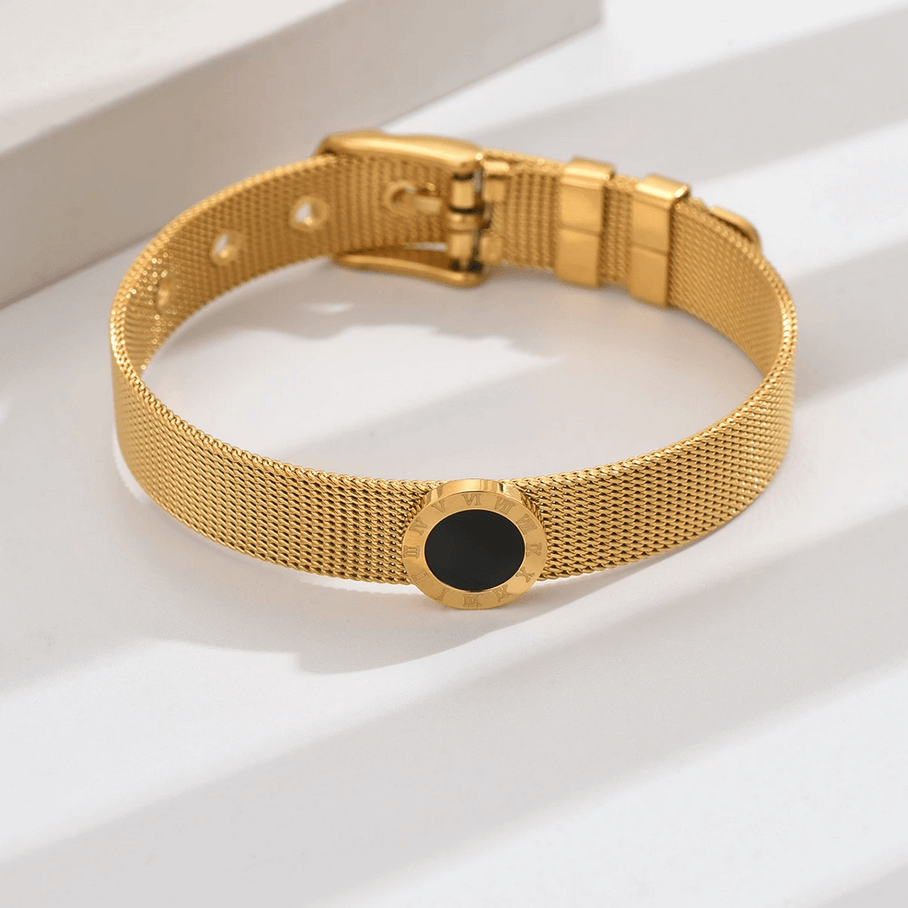Elle Black Onix Premium Bracelet in 18k Gold Vermeil