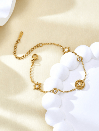 Elle Charmed Bracelet in 18k Gold Vermeil