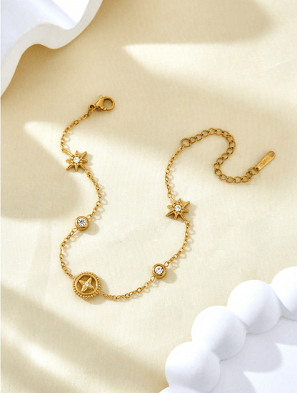 Elle Charmed Bracelet in 18k Gold Vermeil