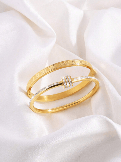 Elle Premium Bangle Bracelet in 18k Gold Vermeil