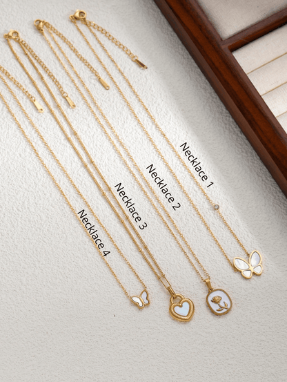 Elle Premium Dainty Necklace in 18k Gold Vermeil