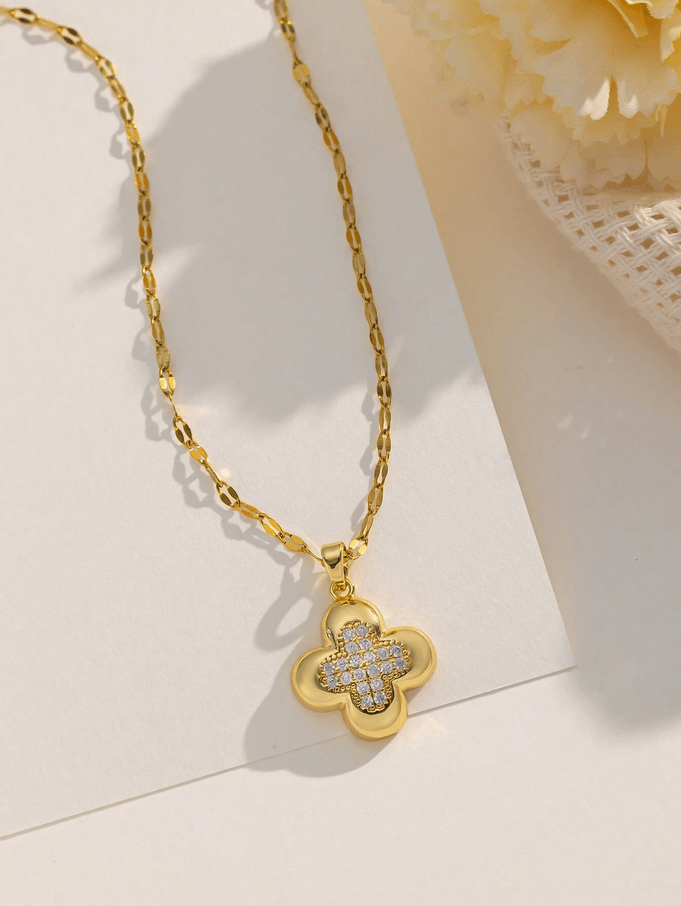 Elle CZ Timeless Necklace in 18k Gold Vermeil
