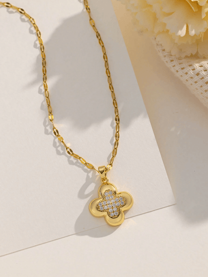 Elle CZ Timeless Necklace in 18k Gold Vermeil