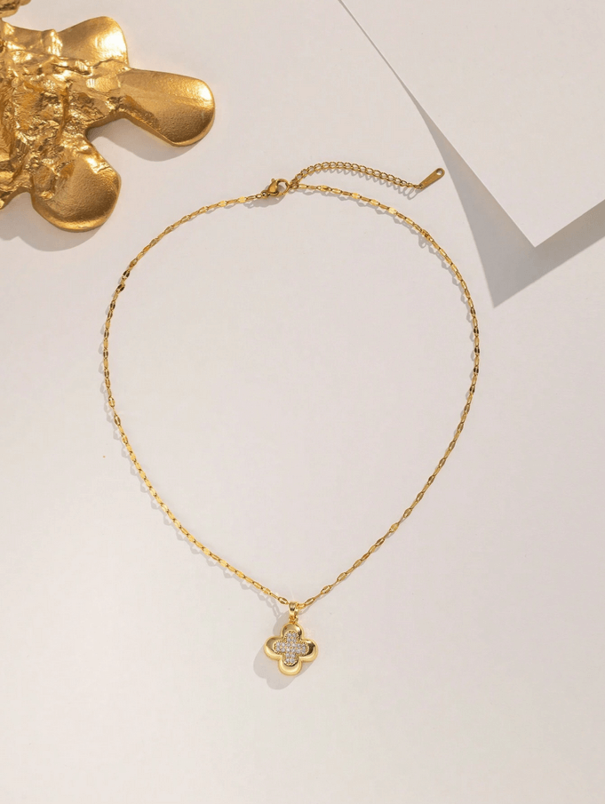 Elle CZ Timeless Necklace in 18k Gold Vermeil