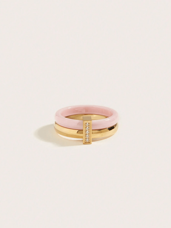 Elle CZ Chic Ring in 18k Gold Vermeil