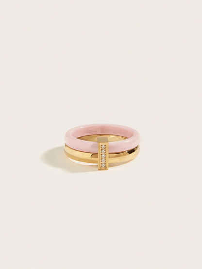 Elle CZ Chic Ring in 18k Gold Vermeil