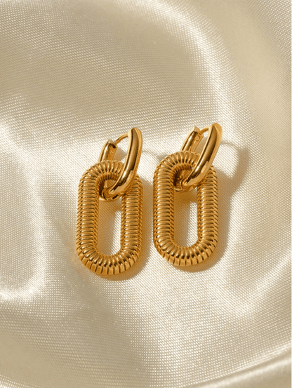 Geometric Earrings in 18k PVD Gold Plated