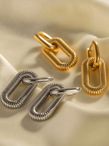 Geometric Earrings in 18k PVD Gold Plated