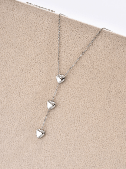 Elle Dainty Heart Pendant Necklace in 18k PVD Gold Plated