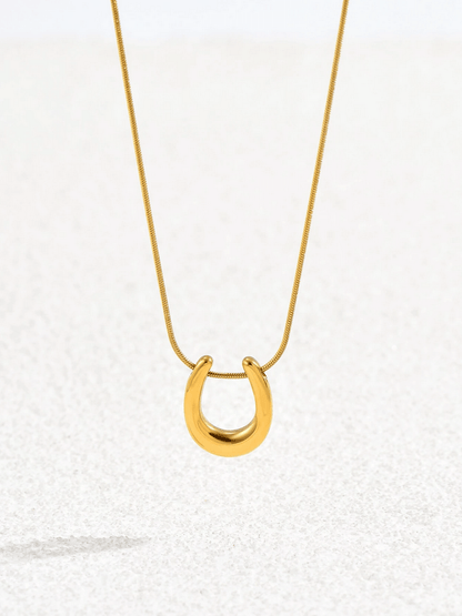 Elle Unique Design Necklace in 18k PVD Gold Plated