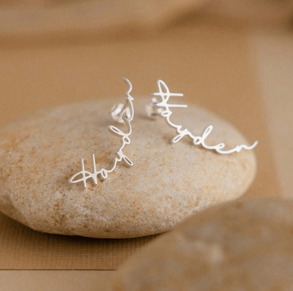 Personalized Drop Name Earrings #0014