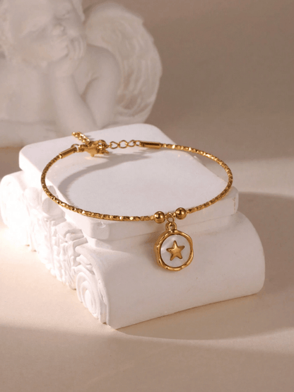 Elle Premium 2 Pc Set Bangle Bracelet in Vermeil Gold