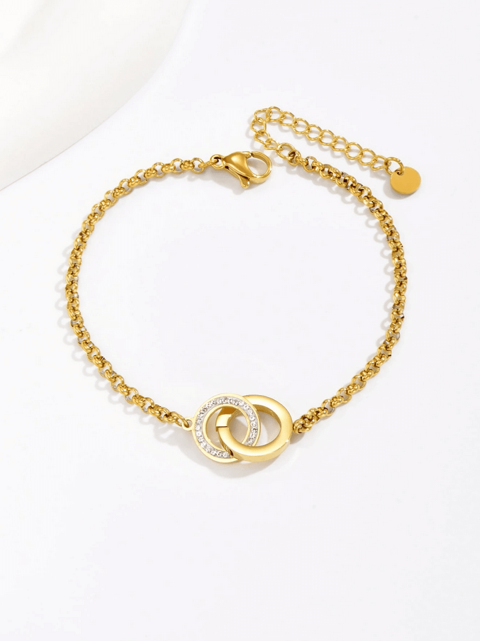 Elle CZ Chic Bracelet in 18k PVD Gold Plated
