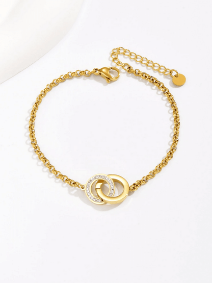 Elle CZ Chic Bracelet in 18k PVD Gold Plated