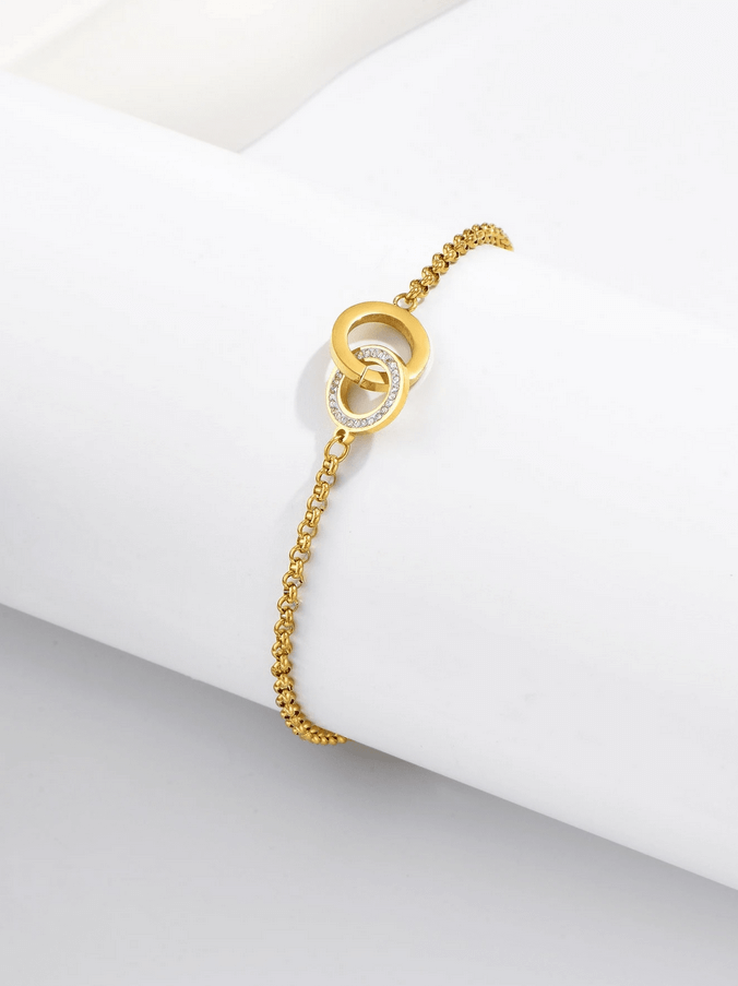 Elle CZ Chic Bracelet in 18k PVD Gold Plated