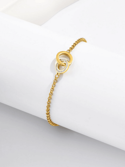 Elle CZ Chic Bracelet in 18k PVD Gold Plated