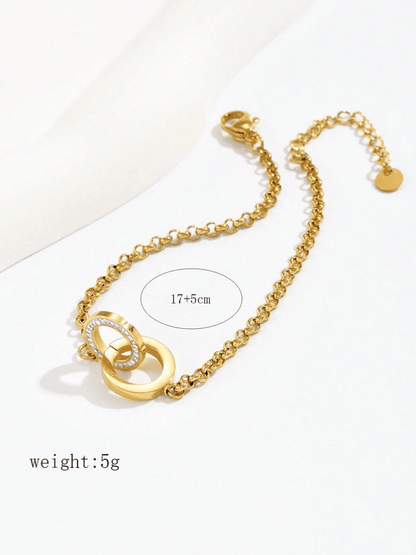 Elle CZ Chic Bracelet in 18k PVD Gold Plated