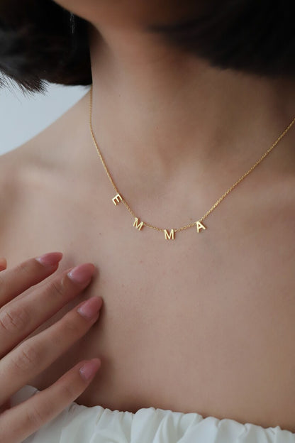 Personalized Initials Name Necklace #0037