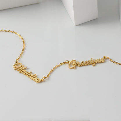 Personalized Cursive Name Necklace #0040