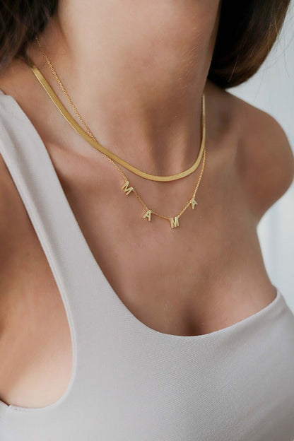 Personalized Initials Name Necklace #0037