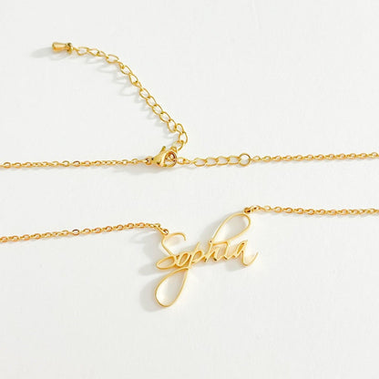 Personalized Scriptina Name Necklace #005