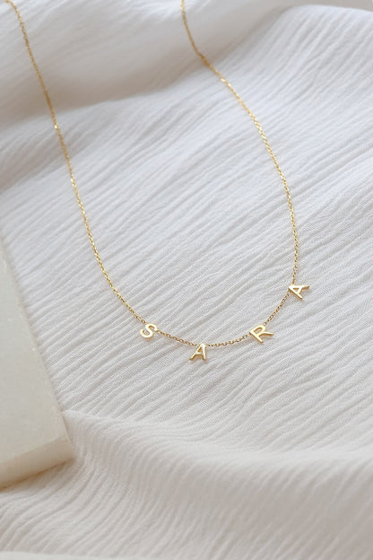 Personalized Initials Name Necklace #0037